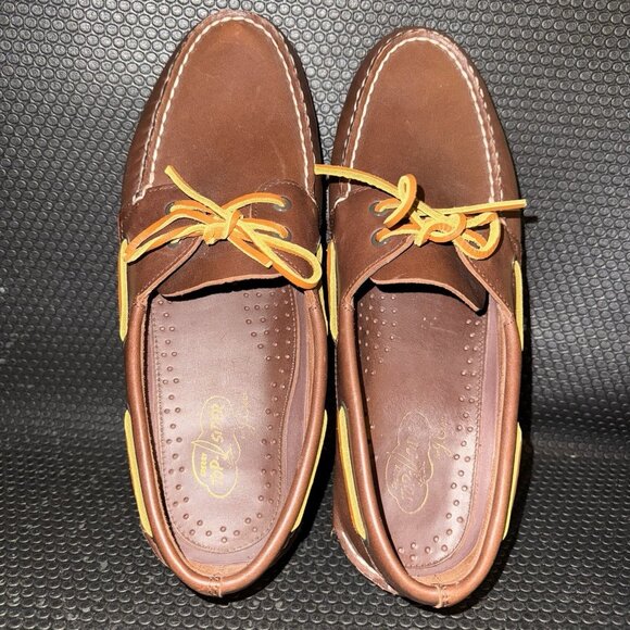 Sperry X J.Crew Original Two-Eye Brown Leather Comfort Boat Shoes Men’s Size 13 - Picture 6 of 8